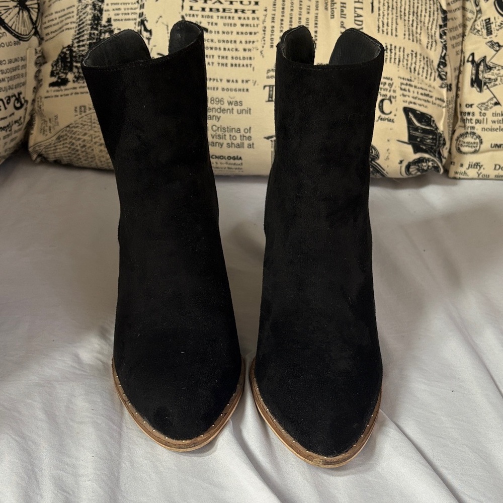 CCOCCI Black Ankle Booties